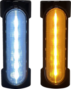 Custom Dynamics - Engine Guard Light - Universal - Black - Dynamic Amber/White Engine Guard LEDS/Universal - CD-CB-AW-UNV-B