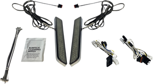 Custom Dynamics - LED Fork Light - Smoke - Chrome - LED Front Fork Lightz - CD-FORK-BCM-SC