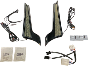 Custom Dynamics - Panel Lights - Chrome - Smoke Lens - Dual Color Fascia LED Panel Lights - CD-FASCIADC-HDC