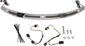 Custom Dynamics - Windshield Trim - Sequential Turn Signals - Chrome - Genesis 4 Dynamic LED Batwing Windshield Trim - CD-WT2-SEQ-14-C