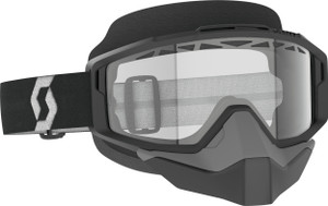 Scott - Split Otg Snwcrss Goggle Black/white Clear Lens - 285543-1007043