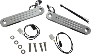 Custom Dynamics - Light Strip - Chrome - ProBEAM Dynamic Strips V2 Front Turn Signals - PB-DS2-13-C