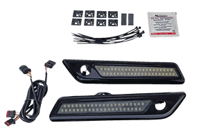 Custom Dynamics - Latch Light - Saddlebag - Dual Color - Smoke - Black - Saddlebag Latch Dual Color Accent Lights - CD-SBL-DC-SB