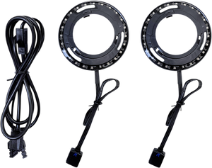 Custom Dynamics - Speaker Light - Upper Fairing - ProGLOW LED Speaker Lights for Boom! Audio Stage II Systems - PG-SPEAKER-F-1