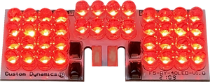 Custom Dynamics - LED Fender Tip Boards - Red Dual-Intensity - LED Fender Tip Board - GEN-FT-R-D