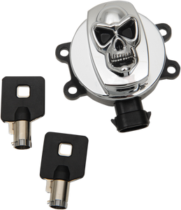 Drag Specialties - Ignition Switch - Skull - Chrome - Skull ignition Switch - E21-0214SKD