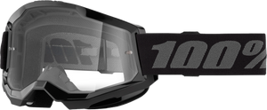 100 Percent - Strata 2 Goggle Black Clear Lens - 50027-00013