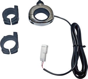 Custom Dynamics - On/Off Switch - Universal - Chrome - Auxiliary Handlebar Mounted On/Off Switch - CD-AUX-UNV-C Custom Dynamics - On/Off Switch - Universal - Chrome - Auxiliary Handlebar Mounted On/Off Switch - CD-AUX-UNV-C