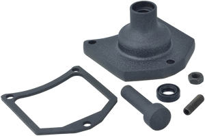 Drag Specialties - Solenoid End Cover - Starter Button - Black Wrinkle - Solenoid End Cover/Starter Button - 79-4008