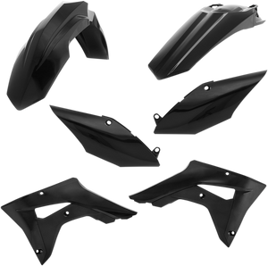 Acerbis - Plastic Kit 450rx Blk - 2645460001 Acerbis - Plastic Kit 450rx Blk - 2645460001
