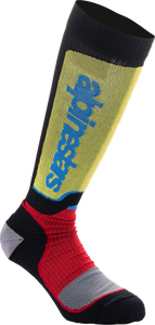 Alpinestars - Sock Yth Mx+ Bk/rd/bl M/l - 4742324-1212-ML