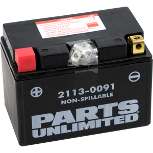 Parts Unlimited - AGM Battery - YTZ12S - Factory-Activated AGM Maintenance-Free Battery - CTZ12S