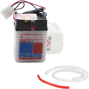 Parts Unlimited - Battery - 6N2A-2C-3 - Conventional Battery Kit - 6N2A-2C-3-FP