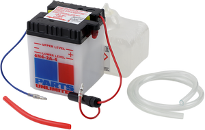 Parts Unlimited - Battery - 6N4-2A-4 - Conventional Battery Kit - 6N4-2A-4-FP