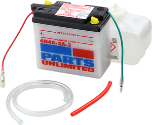 Parts Unlimited - Battery - 6N4B-2A-3 - Conventional Battery Kit - 6N4B-2A-3-FP Parts Unlimited - Battery - 6N4B-2A-3 - Conventional Battery Kit - 6N4B-2A-3-FP