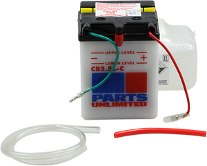Parts Unlimited - Battery - YB2.5L-C - Heavy-Duty 12v Battery Kit - CB2.5L-C-FP