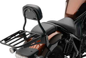 Cobra - Mini Sissy Bar Round (blk)  Rebel 1100 21-23 - 02-8609B Cobra - Mini Sissy Bar Round (blk)  Rebel 1100 21-23 - 02-8609B
