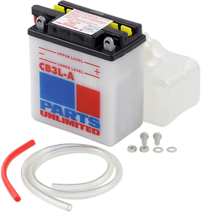 Parts Unlimited - Battery - YB3L-A - Heavy-Duty 12v Battery Kit - CB3L-A-FP