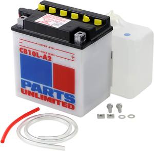 Parts Unlimited - Battery - YB10L-A2 - Heavy-Duty 12v Battery Kit - CB10L-A2-FP Parts Unlimited - Battery - YB10L-A2 - Heavy-Duty 12v Battery Kit - CB10L-A2-FP