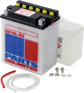 Parts Unlimited - Battery - YB14L-B2 - Heavy-Duty 12v Battery Kit - CB14L-B2-FP Parts Unlimited - Battery - YB14L-B2 - Heavy-Duty 12v Battery Kit - CB14L-B2-FP