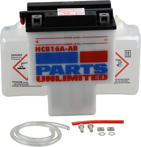 Parts Unlimited - Battery - HYB16A-AB - Heavy-Duty 12v Battery Kit - HCB16A-AB-FP