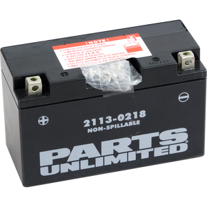 Parts Unlimited - AGM Battery - YT7B-BS - Factory-Activated AGM Maintenance-Free Battery - CT7B-4 Parts Unlimited - AGM Battery - YT7B-BS - Factory-Activated AGM Maintenance-Free Battery - CT7B-4