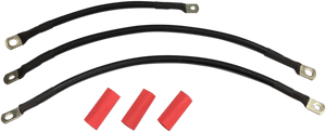 Drag Specialties - Black Battery Cable Set - '94-'09 Dyna - Battery Cable Set - E25-0091B-T2