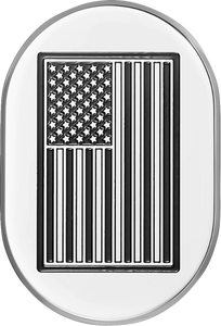 Figurati Designs - Cover Antenna Rear Fender R American Flag Contrast Cut Chr - FD26-AC-SS-RT