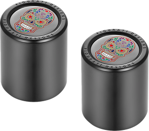 Figurati Designs - Cover Docking Sugar Skull Medium Black - FD30-DC-27-30-BLK
