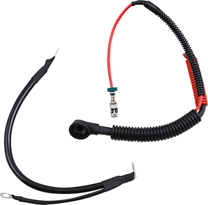Drag Specialties - Black Battery Cable Set - '09-'13 FLH/T - Battery Cable Set - E25-0091B-D7