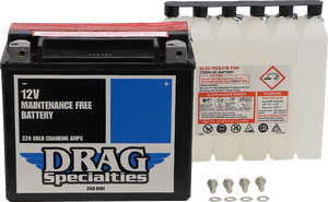 Drag Specialties - Battery - YTX20HLBSFT - AGM Maintenance-Free Battery - CTX20HL-BS FT