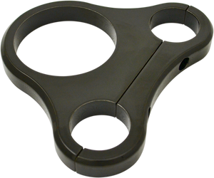 Drag Specialties - 1.25" T-Bar Single Gauge Mount - Gloss Black - For 2.375/2.4" Mini Gauge - Tee-Bar Gauge Mounts - 2201-0202