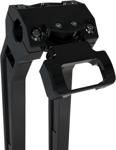 La Choppers - Gauge Mount - Single - Black - Softail - M8 Softail Gauge Mount For Performance Risers - LA-7397-00B