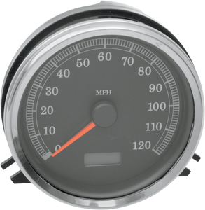 Drag Specialties - Electronic MPH Speedometer - Black Face - Electronic Speedometer - 76436A