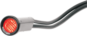 Drag Specialties - Snap-In Indicator Light - Red - Black Bezel - Snap-In Indicator Light  Indicator Light, - 160903