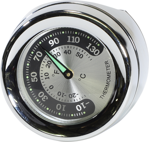 Drag Specialties - Handlebar Mount Thermometer - Chrome - For 1.25" Bar - Handlebar Mounted Accessories - O91-6822TN Drag Specialties - Handlebar Mount Thermometer - Chrome - For 1.25" Bar - Handlebar Mounted Accessories - O91-6822TN