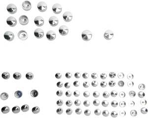 Drag Specialties - Bolt Covers - Chrome - Bolt Cover Standard Kit - 352002