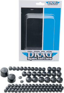 Drag Specialties - Bolt Covers - Black - Bolt Cover Standard Kit - 352012