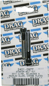 Drag Specialties - Starter Knurled Bolt Kit - Chrome - M8 - M-Eight Bolt Kit - MK781