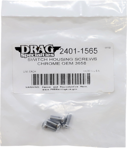 Drag Specialties - Switch Housing Screws - Chrome - Switch Housing Screw Kit - MPBDR18