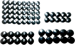 Drag Specialties - Bolt Covers - Engine - Black - M8 - Bolt Cover Engine Kit - 352066