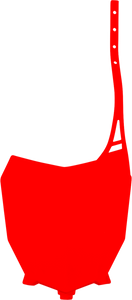 Ufo - Plate # Crf110 Red - HO05602-070