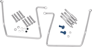 Drag Specialties - Saddlebag Support - FXD - Chrome Saddlebag Support Brackets - 77-0044CKNU