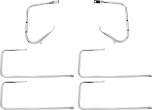 Drag Specialties - Saddlebag Rail - Chrome - FLT '09 - '13 - Saddlebag Guard/Side Rail Kits - 21038