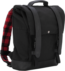 Burly Brand - Roll Top Backpack - Black - Voyager Backpack - B15-1020B