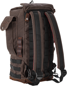 Burly Brand - Sissy Bar Backpack - Dark Oak - Voyager Sissy Bar Backpack - B15-1013D