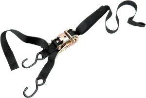 Parts Unlimited - 1" Ratchet Tied Down - Assist - Black - Heavy-Duty Ratcheting Tie-Downs with Built-In Assist - 3920-0074 Parts Unlimited - 1" Ratchet Tied Down - Assist - Black - Heavy-Duty Ratcheting Tie-Downs with Built-In Assist - 3920-0074
