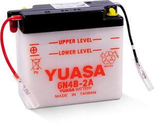 Yuasa - Conventional 6n4b-2a 6 Volt Battery - YUAM26B4B