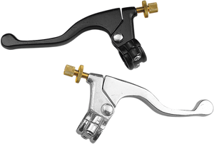 Parts Unlimited - Lever Assembly - Right Hand - Shorty - Honda - Silver - Shorty Style Power Lever Assembly - 43-1101R