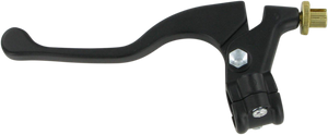 Parts Unlimited - Lever Assembly - Left Hand - Shorty - Yamaha - Black - Shorty Style Power Lever Assembly - 43-4104L